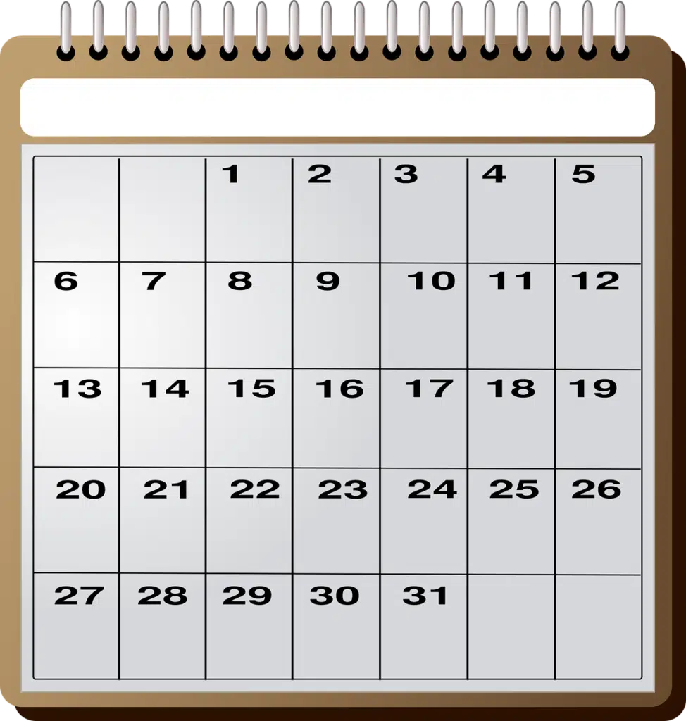 calendário