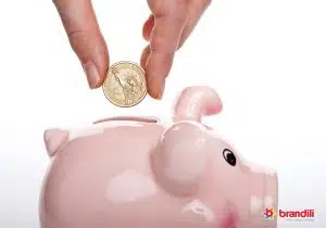 Porquinho rosa de guardar dinheiro