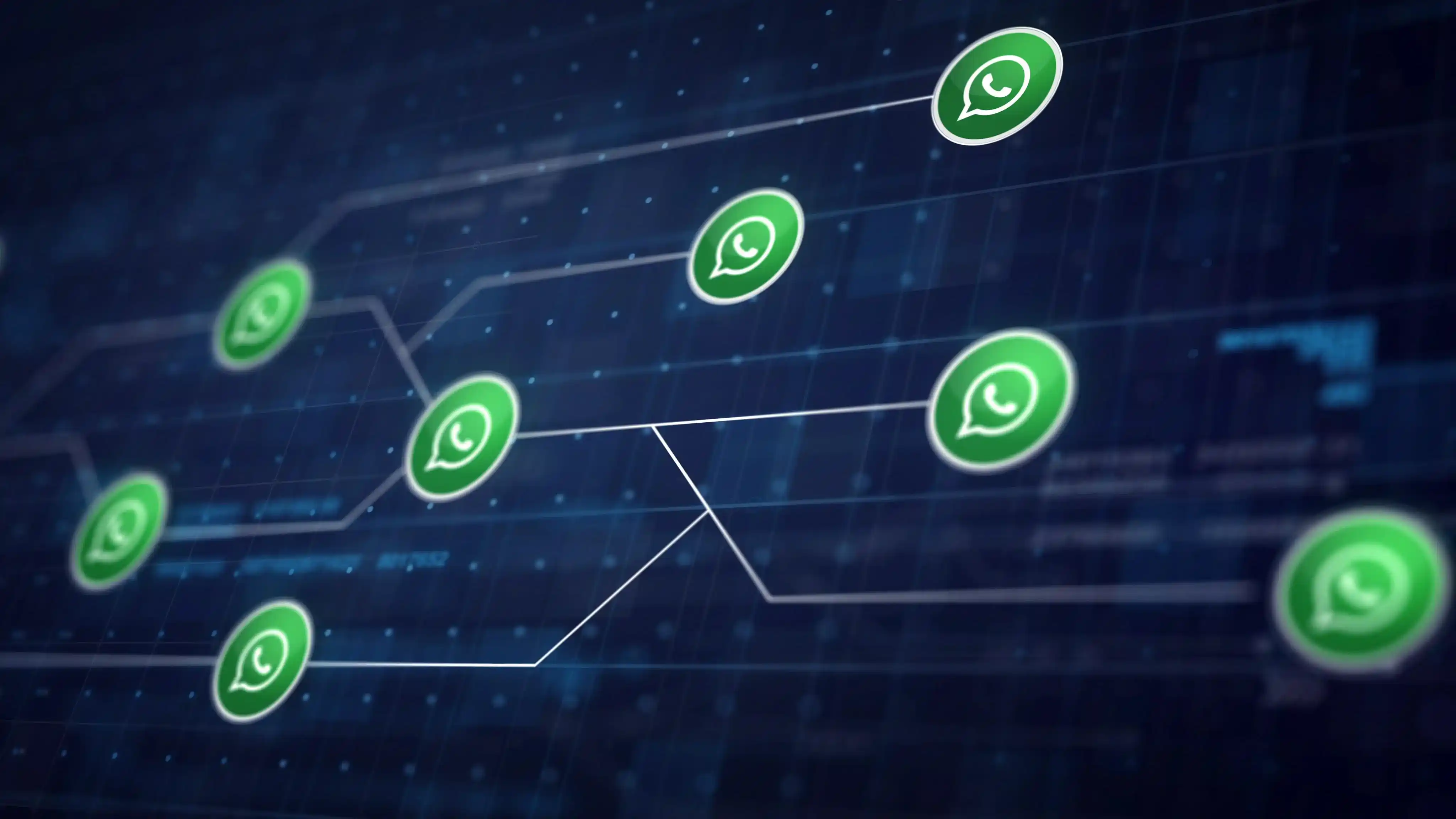 imagem de icones de whatsapp se conectando