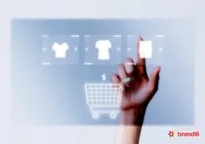 Ilustração de compras online