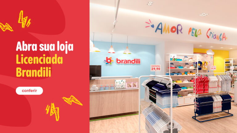 banner sobre abrir sua loja licenciada com imagem de loja Brandili