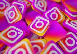 vários ícones do instagram embaralhados