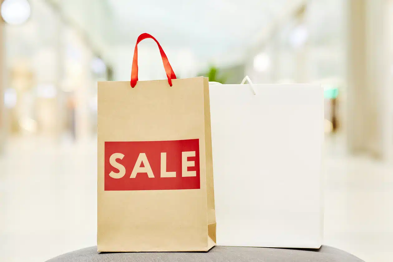 sacola personalizada de promoção para loja online criativa